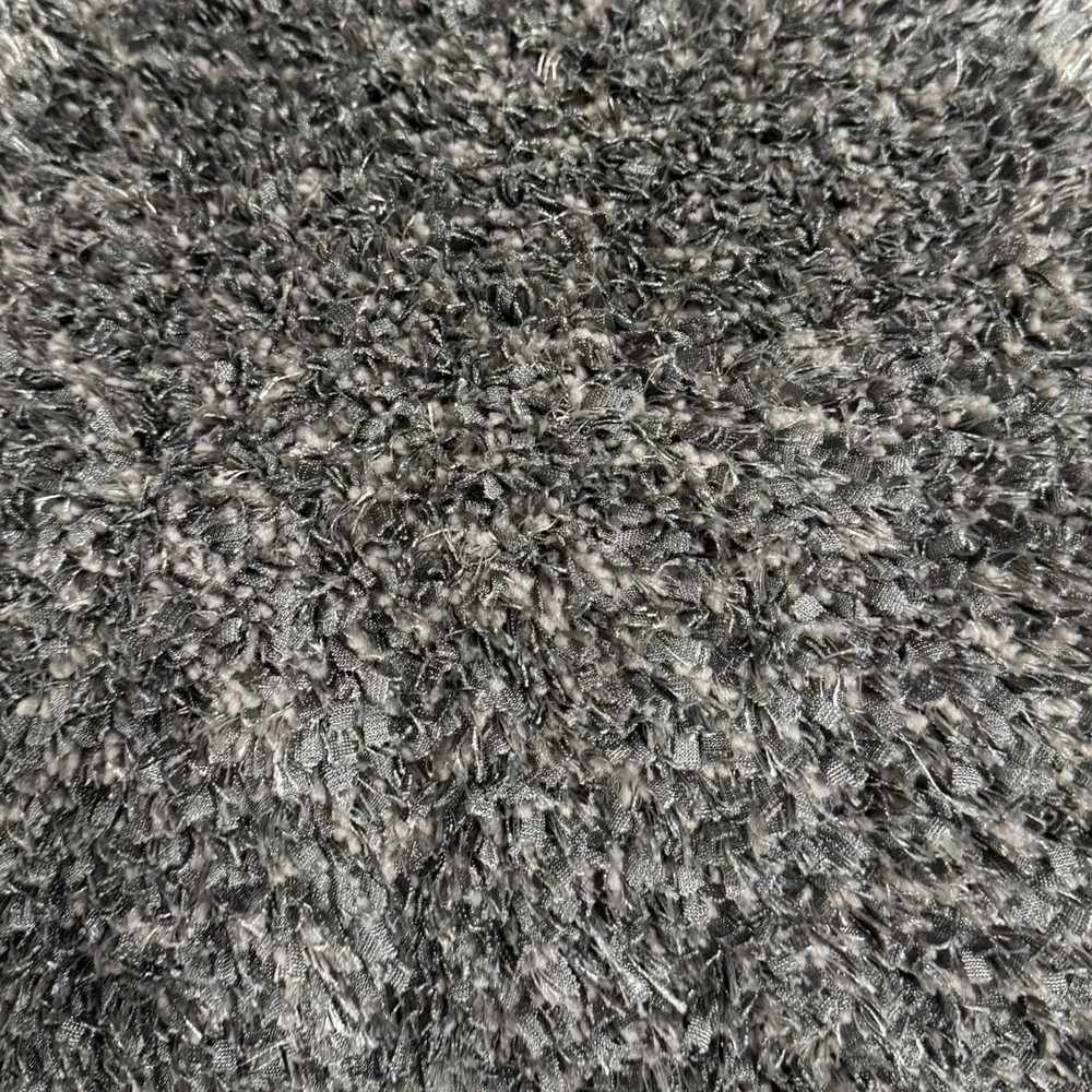 Moove Shag Throw Pillow Decorative Accent Pillow Soft Plush Gray WPP3‎